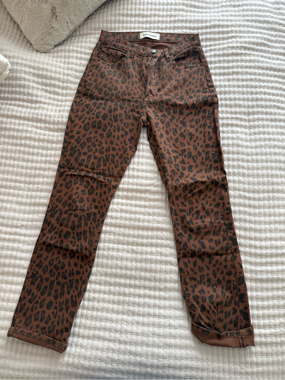 ReformationLeopard Print Women's Jeans